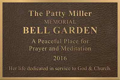 garden bronze plaque, garden metal plaques